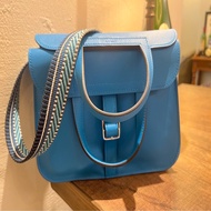 愛馬仕 Hermes HALZAN mini 藍 A刻