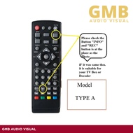 Remote Control DVB T2 DVB S2 Malaysia Ready Stock