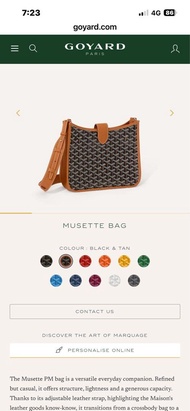 全新🎉Goyard Musette PM -紅色❤️ 現在法國🇫🇷旅行中，如有其他款式想購買都可附圖DM 我