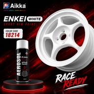[Sport Rim Paint ENKEI WHITE AK18214] AIKKA Sport Rim 2K Paint DIY Cat Tin Spray Sport Rim Cat Keret