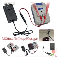 PEONYSG Lithium Battery Charger, 18/21V/24V Lithium Overload Protection Dual-head Charger, Universal