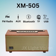 XM-505 Portable High Quality Retro Wooden Wireless Bluetooth Speaker Mini Radio Good Sound 木质复古蓝牙音箱音响