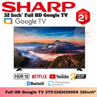 Sharp Google LED TV 2TC32GH3000X AQUOS 32 Inch Full HD Google TV