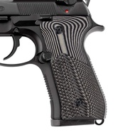 G10 Grips for Beretta 92 fs, m9, 92a1, 96a1, 92 INOX, 96 Full Size, Black Gun Grips Screws Included,