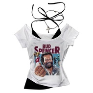 Bud Spencer t-shirt female Graphic graphic Comfortable anime tshirt University Retro anime Grunge 80