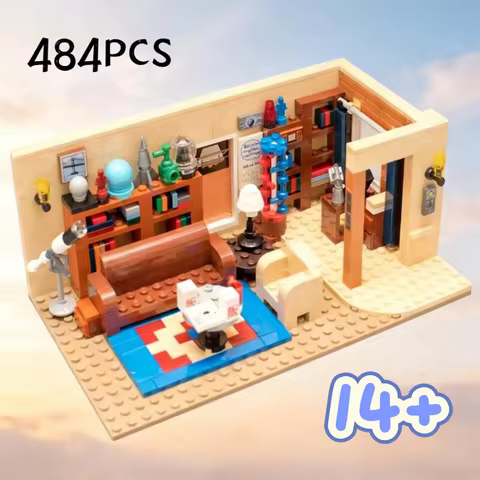 484PCS Best Seller American TV Drama Friends Living Room BigBang Theory 21302 Model Building Blocks 