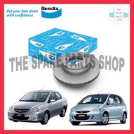 HONDA CITY SEL IDSI JAZZ FRONT BRAKE DISC ROTOR ORIGINAL / ULTIMATE BENDIX SWIFTFIT (BR2504) 1SET