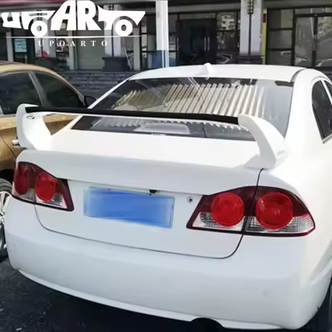 Retrofitting Car Accessories ABS Mugen Type FD 2 FD2 Style Rear Trunk Spoiler For Honda Civic 8th Ge