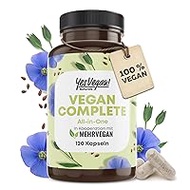 Vegan Multivitamin &amp; Minerals with 14 Vitamins including B12, Iodine, Iron, Choline (120 Capsules High Dose) for Vegans &amp; Vegetarians - Vegan Supplements - Vegetarian Vitamins - Multivitamin Vegan