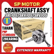 YAMAHA SRL105 / SRX105 / SRV105 CRANKSHAFT ASSY WITH BEARING STANDARD 100% ORIGINAL SRL105 GRANSHAFT