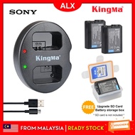 ALX Kingma Dual Battery Charger 1080mAh NP-FW50 Sony A7R2 A6300 A5100 A6000  A7 M2
