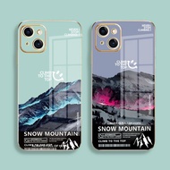 Cases For VIVO Y1S Y50 Y51 Y51A Y53S Y55 Y55S Y67 Y71 Y75 Y81 Y81S Y83 Y91 Y91C Y93 Y95 Z1PRO IQOOZ7X Soft HP Electric Plated Phone Protective Case Snow Mountain