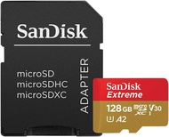SanDisk Extreme microSDXC UHS-I Memory Card with Adapter - Up to 160MB/s C10 U3 V30 4K A2 Micro SD -
