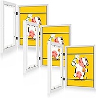 LaVie Home 10x12.5 Kids Art Frame 3 Packs White Art Frame for Kids Artwork Changeable- Displays 8.5x11 With Mat and 10x12.5 Without Mat, Horizontal and Vertical Wall Mount for Children Art Projects