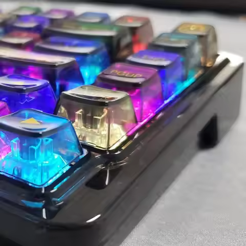 Alice Keycaps 159 Keys Crystal Transparent Keycaps Game Keycap For MX Switch Mechanical Gaming Keybo
