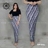 COD Rok Plisket Span Batik Laras Silver Restu Colletion Bahan Premium