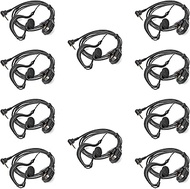G Shape 2.5mm Headphones with Mic and 1 Pin Walkie Talkie Ping Ring for Motorola TLKR T60 T61 T62 Ex