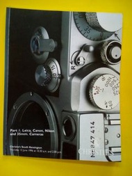 1996年 Christie' 佳士得拍賣 South Kensington Catalogue  MCA 7244   Part 1   Leica  Nikon &amp;  35mm Cameras  (附有此期拍賣結果)....這本英國全球最重要相機拍賣行 Christie's 目錄  Catalogue。 主題是很重要的 Leoca 藏品 Leica Cameras 和 Leica Copies,  Nikon.