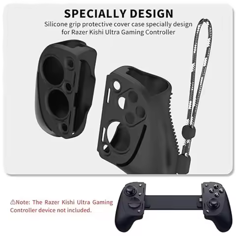 For Razer Kishi Ultra Gamepad Silicone Case Soft Case Dust Cover Lanyard