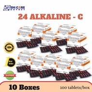 10 Boxes 24 Alkaline-C Vitamin (Sodium Ascorbate) | 100 Capsules | Asthma, Allergy, Cough and Cold