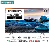 HISENSE 65 นิ้ว 65E7F UHD 4K ANDROID TV ปี 2020 สินค้า Grade B+