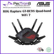 ASUS ROG Rapture GT-BE98 Quad-band WiFi 7 (802.11be)/New 320MHz Band/4096-QAM/Dual 10G Ports/Backup 