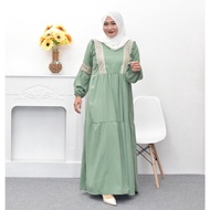 Jubah muslimah gamis dress/ Tunik Blouse kekini/ | Lidia Dres Maxi Vol 1 |  |  Muslim | Pakaian muslim wanita/ By AM