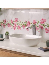 2入組植物花卉創意牆貼,可剝離式pvc壁藝裝飾貼紙