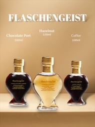 Love Heart Bottle Chocolate Port, Coffee & Hazelnut Gift Box 3x100mL