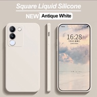 Vivo เคส V30 V29e 2023สี่เหลี่ยมบางเฉียบเคสซิลิโคนกันกระแทกโทรศัพท์สี่เหลี่ยมฝาหลังนิ่มสำหรับ Vivo V