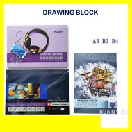 [CAMPAP] DRAWING BLOCK CA3608  (B4) 165GSM / CA3604 (B3) 200GSM / CA3617 (A3) 165GSM
