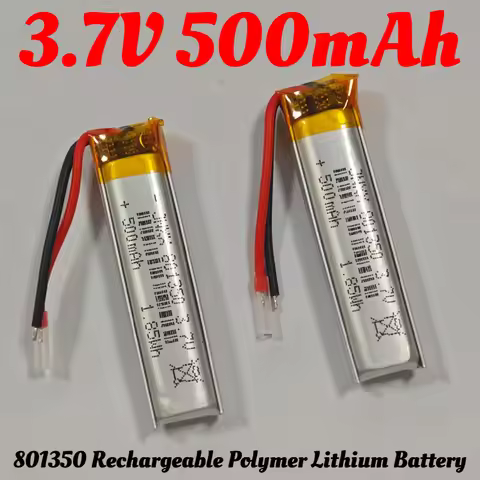 801350 3.7V Rechargeable Polymer Lithium Battery 500mAh Suitable for Small Fan Electric Toothbrush B