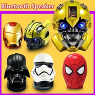♥ SFREE Shipping ♥ Phantom Spiderman Bumblebee Iron Man Portable Bluetooth Speaker Multifunctional Stereo Subwoofer Cool Appearance Bumblebee Mini Speaker FM Radio TF Card
