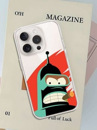 Mesuca | Cartoon F-Futurama B-Bender Phone Case For IPhone 17 16 15 13 12 14 Pro Max 8 Plus XR XS X