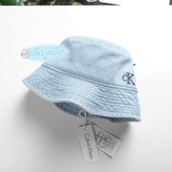 Calvin Klein Light Denim Monogram Bucket Hat