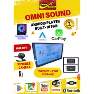 Pemain Android Kereta Omni Sound Android Player 9" & 10" inch (4Gb Ram+64Gb) Car Multimedia Android 