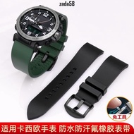 Fluorine Rubber Watch Strap Suitable for Casio PRG-600YB PRG-650 PRW-6600 Men Accessories 24mm