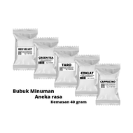 bubuk minuman rasa coklat 40gr bubuk minuman kekinian bubuk minuman aneka rasa serbuk minuman chocol