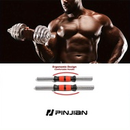 40kg Adjustable Dumbbell and Barbell Weight Set 2 in 1 Conversion with Connecting Rod Non-slip Grip