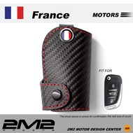 [2M2] CITROEN DS3 DS4 DS5 C2 VTS C3 C4 PICASSO Chip Key Leather Case