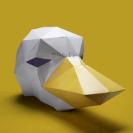 Diy Papercraft Duck Mask Duck Mask Premium 3D Unique Birthday Party Event Props Photo Video Shooting