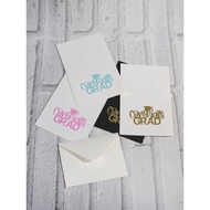 Kad Ucapan Bertemakan Pengijazahan Dengan Corak Topi Pengijazahan Membaca 'tahniah Atas Pengijazahan