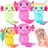 MIH Squishy Stress Glitter, Glitter Soothing Texture Axolotl Squishy Toys,  Cute Shape Sugar Filled 