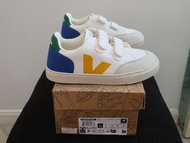【全新正貨】VEJA V-12 Kids Chromefree Leather Sneakers 兒童魔術貼運動鞋