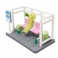 Smisk* Bus Stop Series Diorama Display Halte Bus Table Display Figure Bench Pink Color Can Req Color