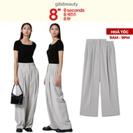 8SECONDS Poly Three Tuck Wide Slacks