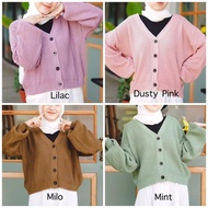 ch1 CARDIGAN RAJUT WANITA || OUTER CARDY LENGAN BALON || KARDIGAN