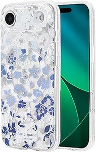 Kate Spade New York iPhone Air Case - Compatible with MagSafe - Designer Phone Case - Flowerbed Blue
