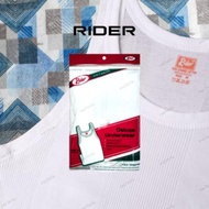 KATUN [iTQ] Rider R123B (Size 38) Men's White Striped Cotton Singlet