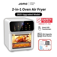 ✅SG Ready Stocks✅ JOMO 2-in-1 Air Fryer Oven 10L Multi-Function Oil-Free Fast Cook 3D Visible Home K